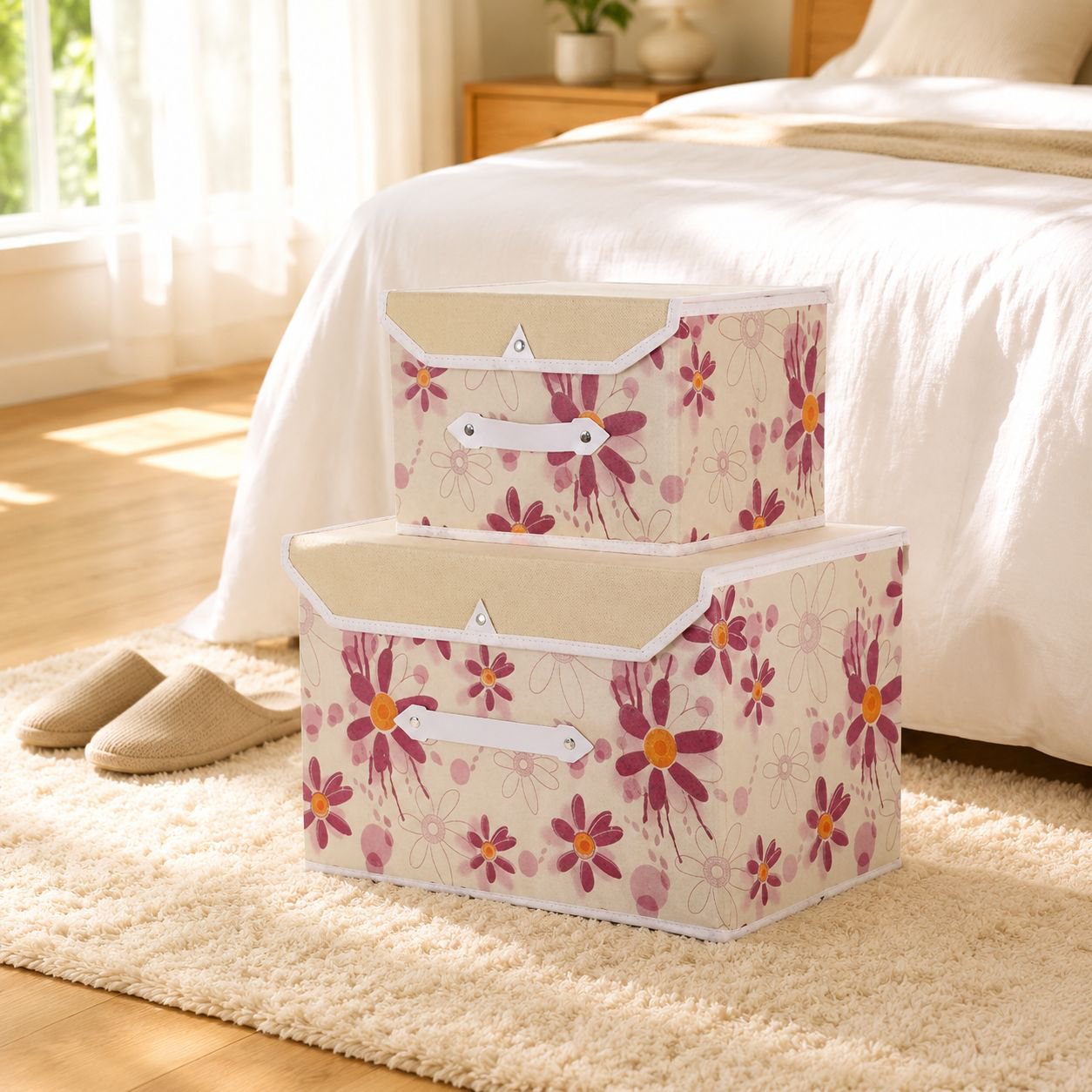Foldable Storage Box Household Organizer Thickened Fabric Storage Bin