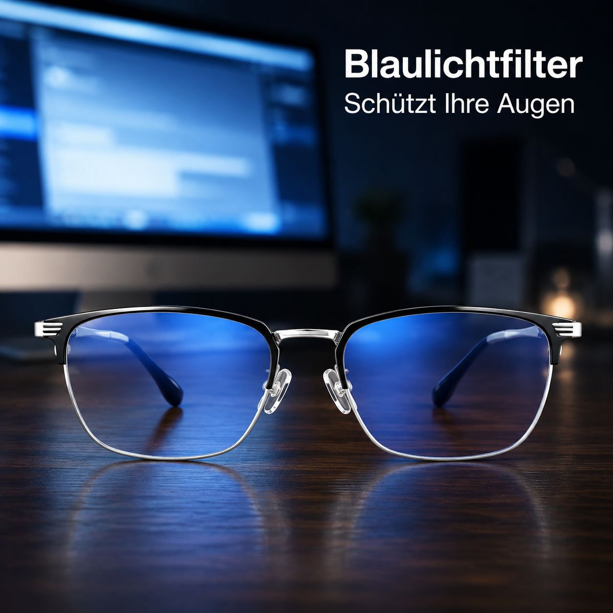 Ultraleichte, halbrandlose Lesebrille
