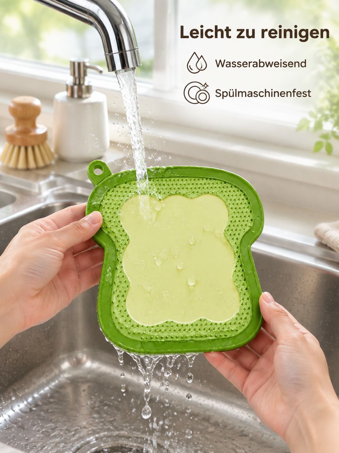 Toast Silikon Untersetzer 3-in-1 Schalen- und Tellerunterlage