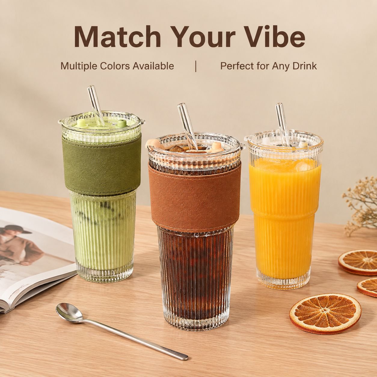 Aesthetic Cold Drink Juice Coffee Cup