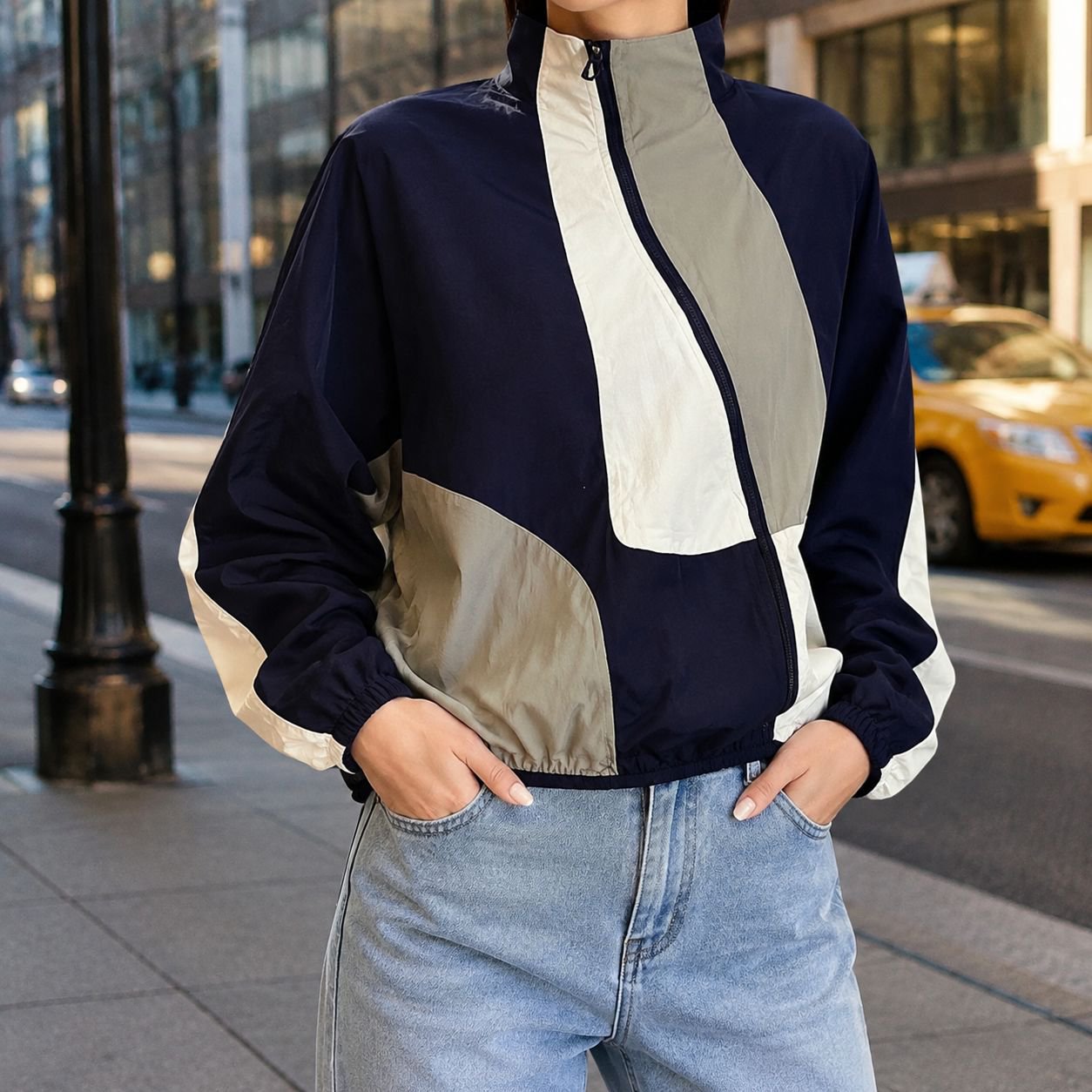 Parka para mujer de exterior con protección solar, moderna y bonita