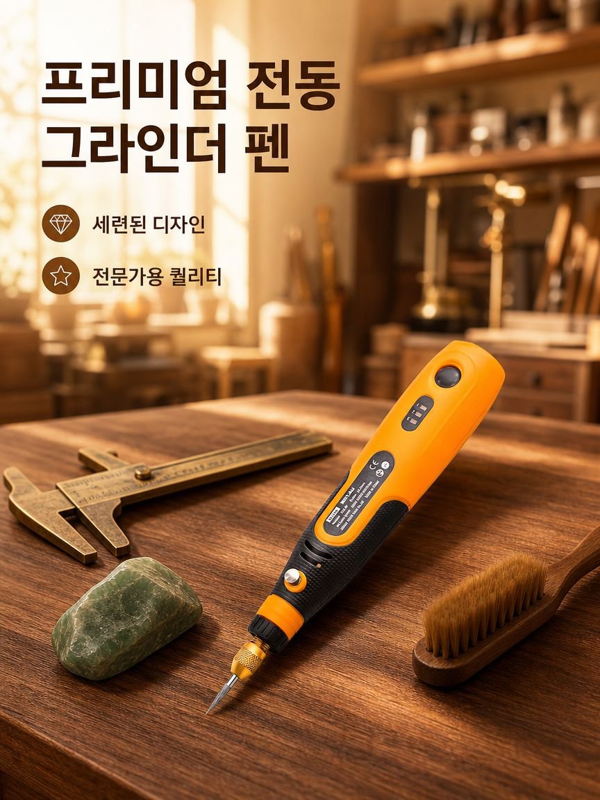 옥석 조각 전동 그라인더 펜