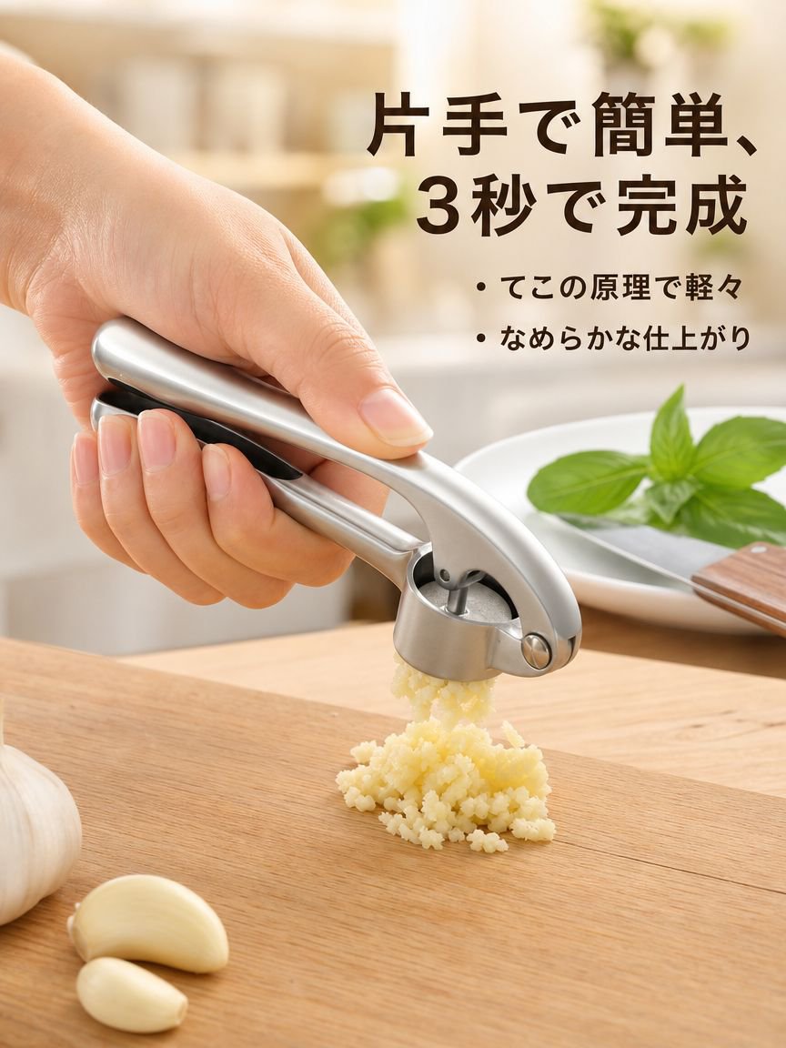 キッチン用特大ガーリックプレス