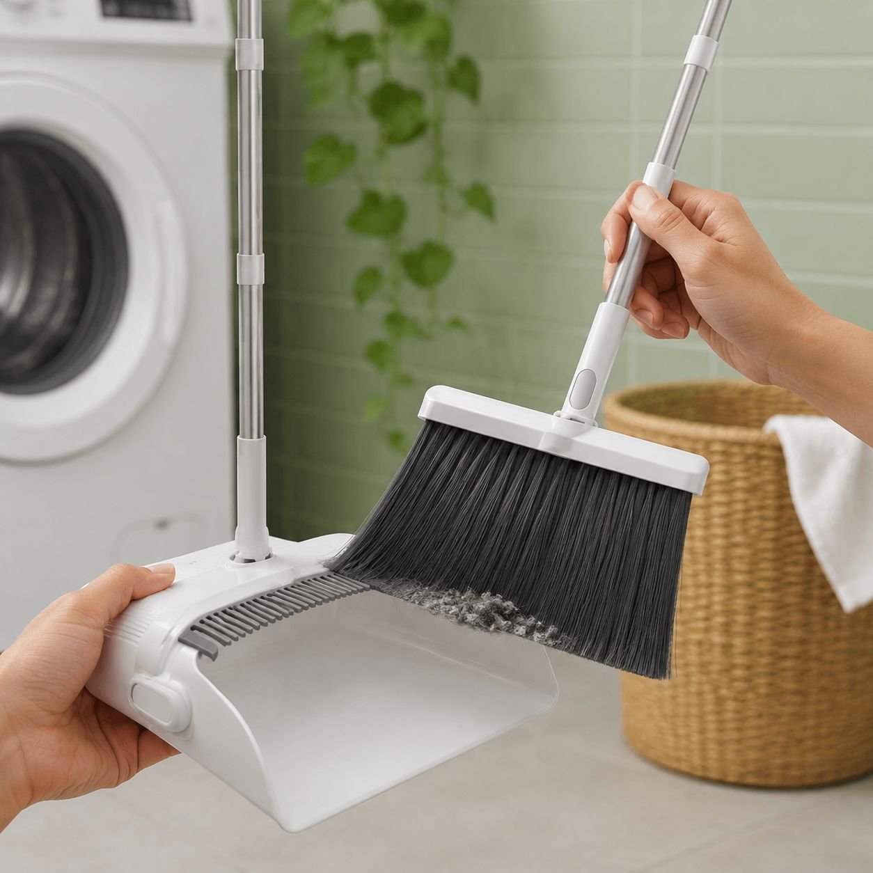 Escoba perfecta para barrer pisos y recoger polvo fácilmente