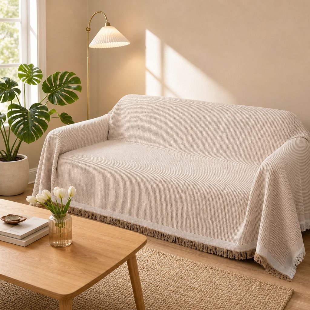 Sofa Blanket Full Cover Cotton Yarn Universal Sofa Cover