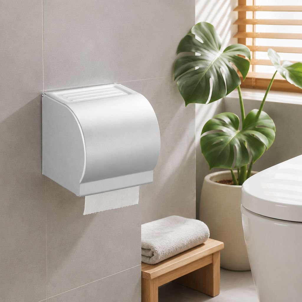 バスルーム用穴あけ不要防水マットトイレットペーパーホルダー