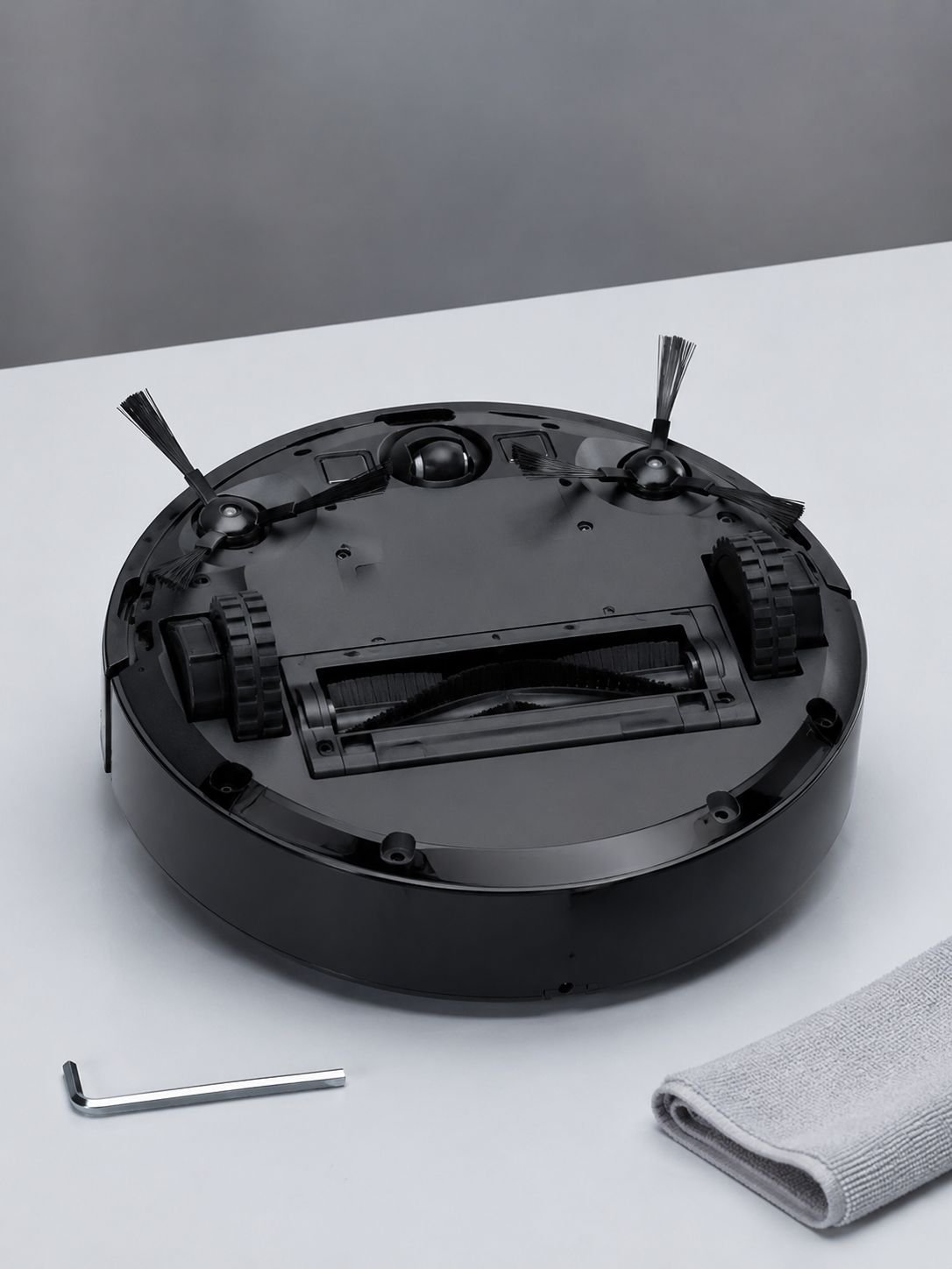 Automatischer Staubsaugerroboter mit Treppensensor starke Saugleistung für Tierhaare und Teppiche