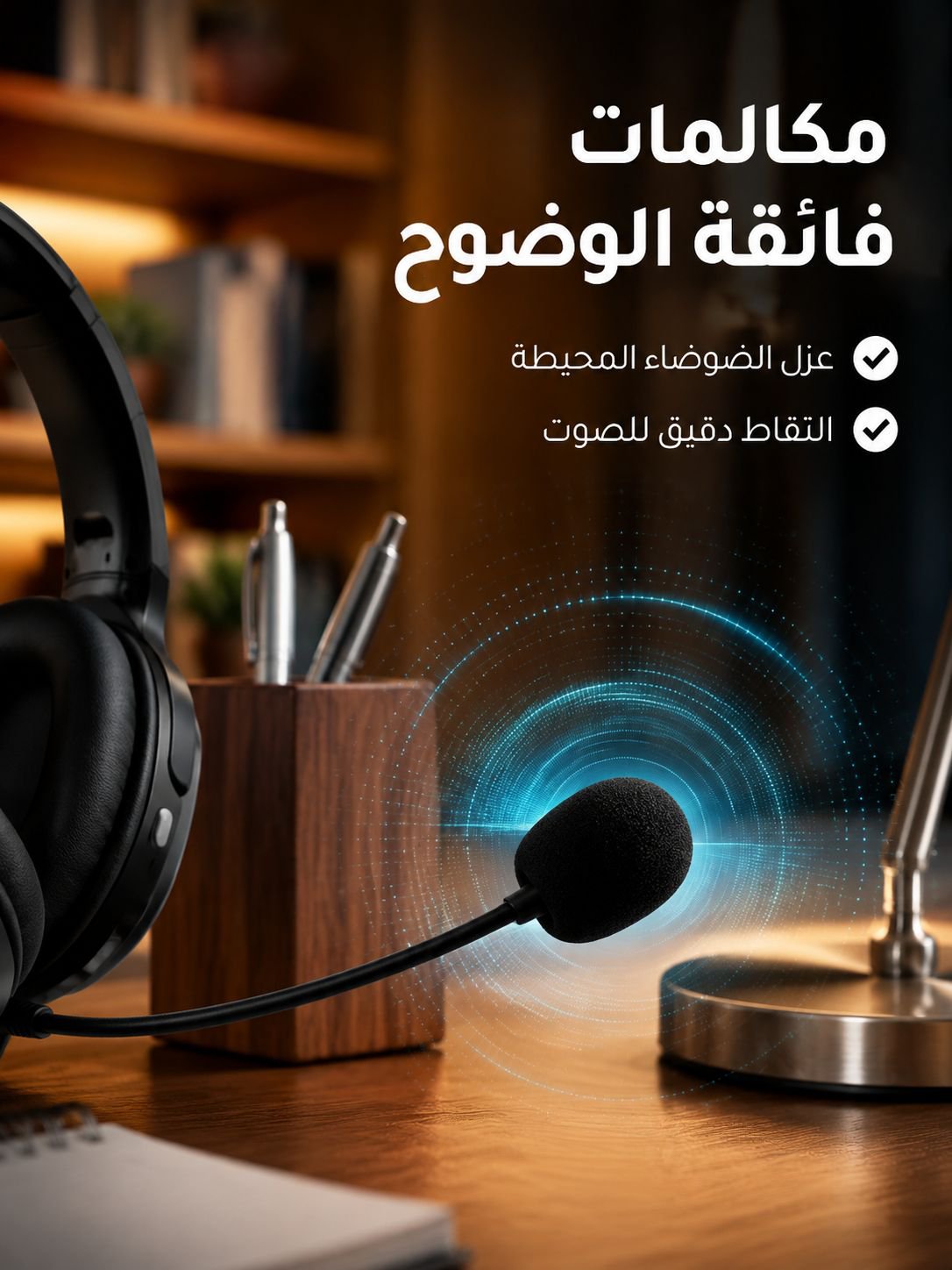 سماعة رأس بلوتوث متعددة الوظائف 4 في 1 