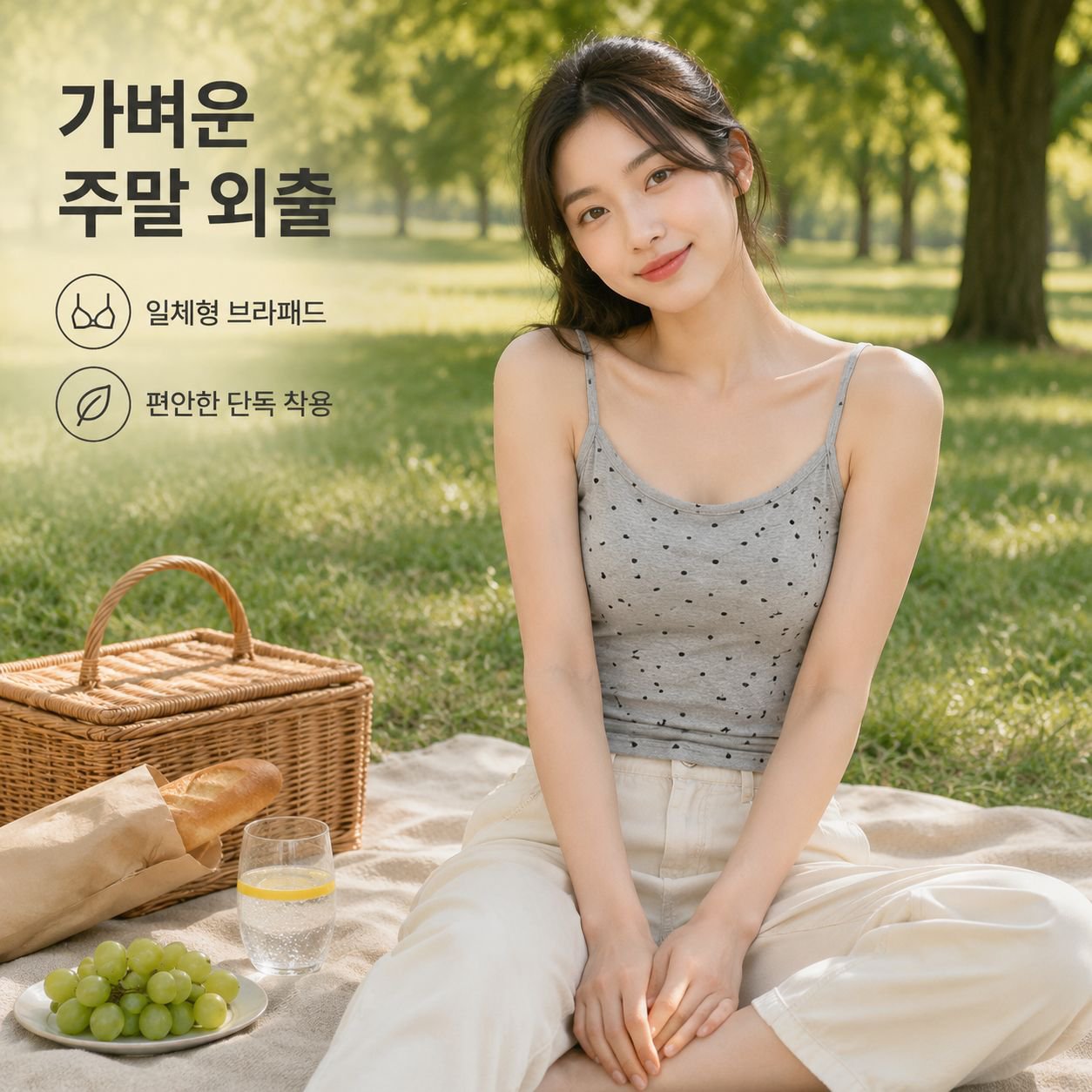 한국 스타일 패션 슬림 이너웨어