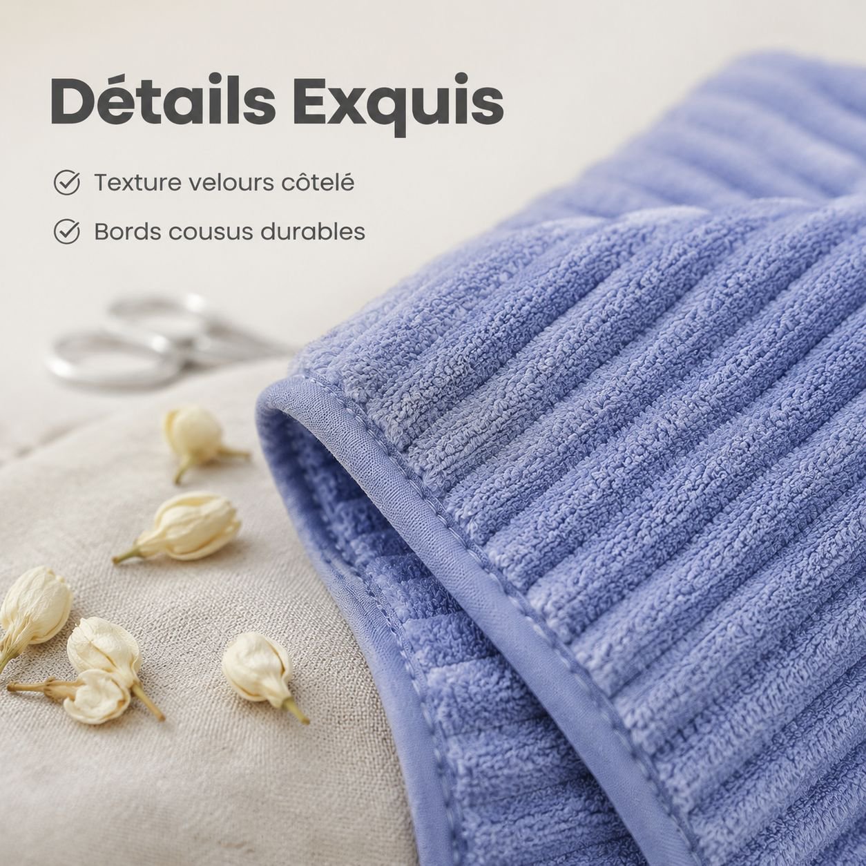 Serviette en microfibre corail à séchage rapide et absorbante