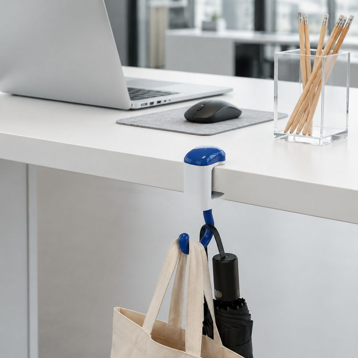Crochet sans perçage pour accrocher sac à bureau d'écolier