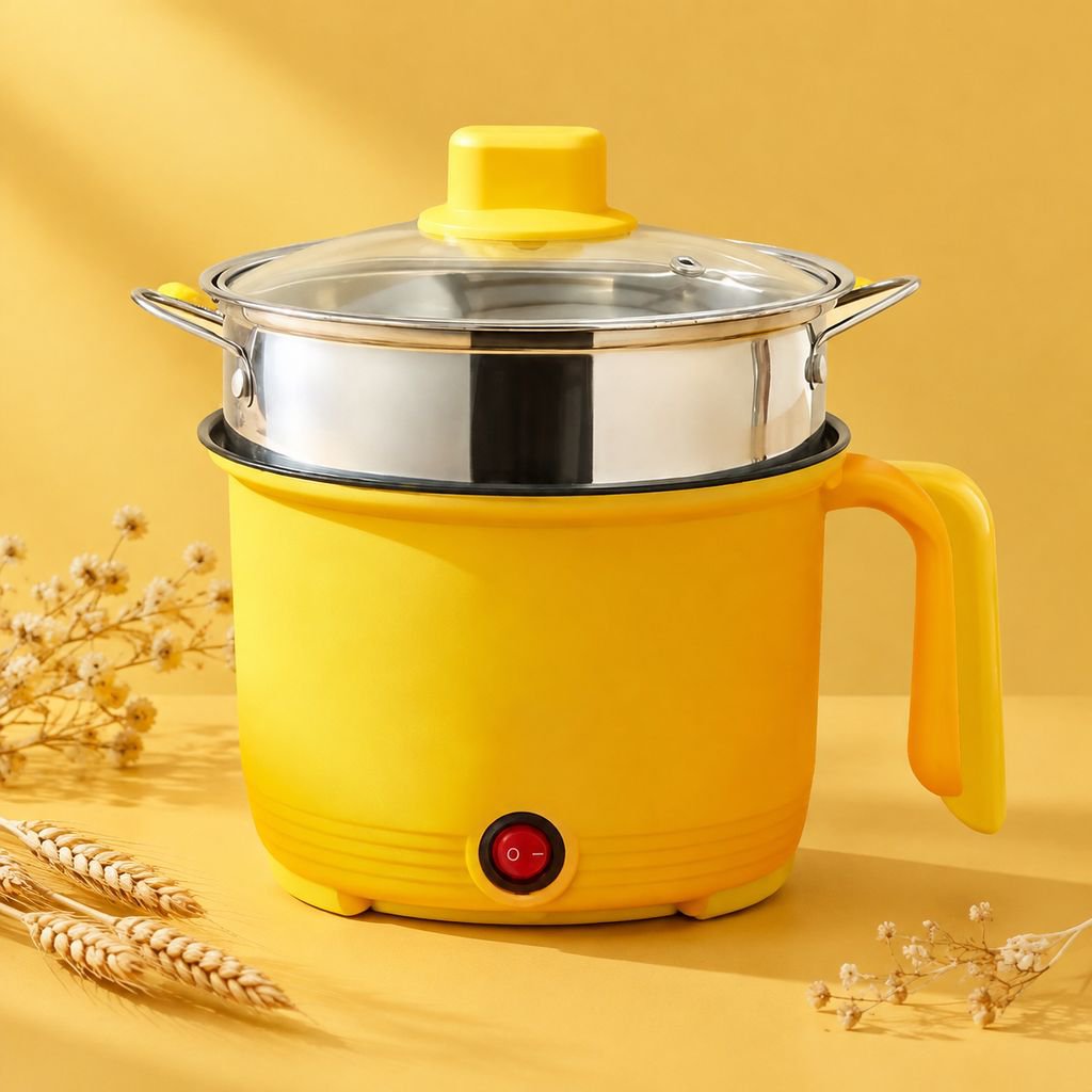 Little Yellow Duck Electric Cooker 1.8L Multifunctional Student Dormitory Noodle Cooker Electric Ste