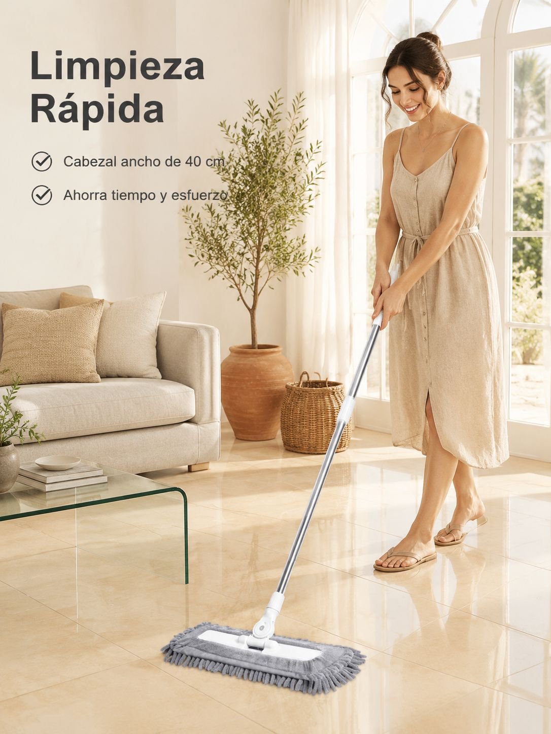 Mopa plana para el hogar