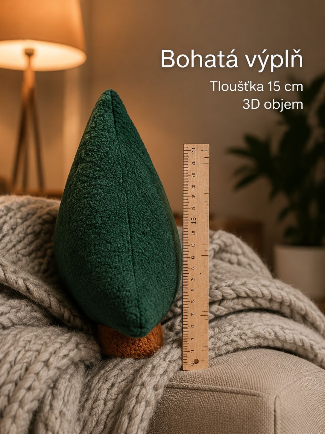 Měkký a pohodlný polštář na pohovku