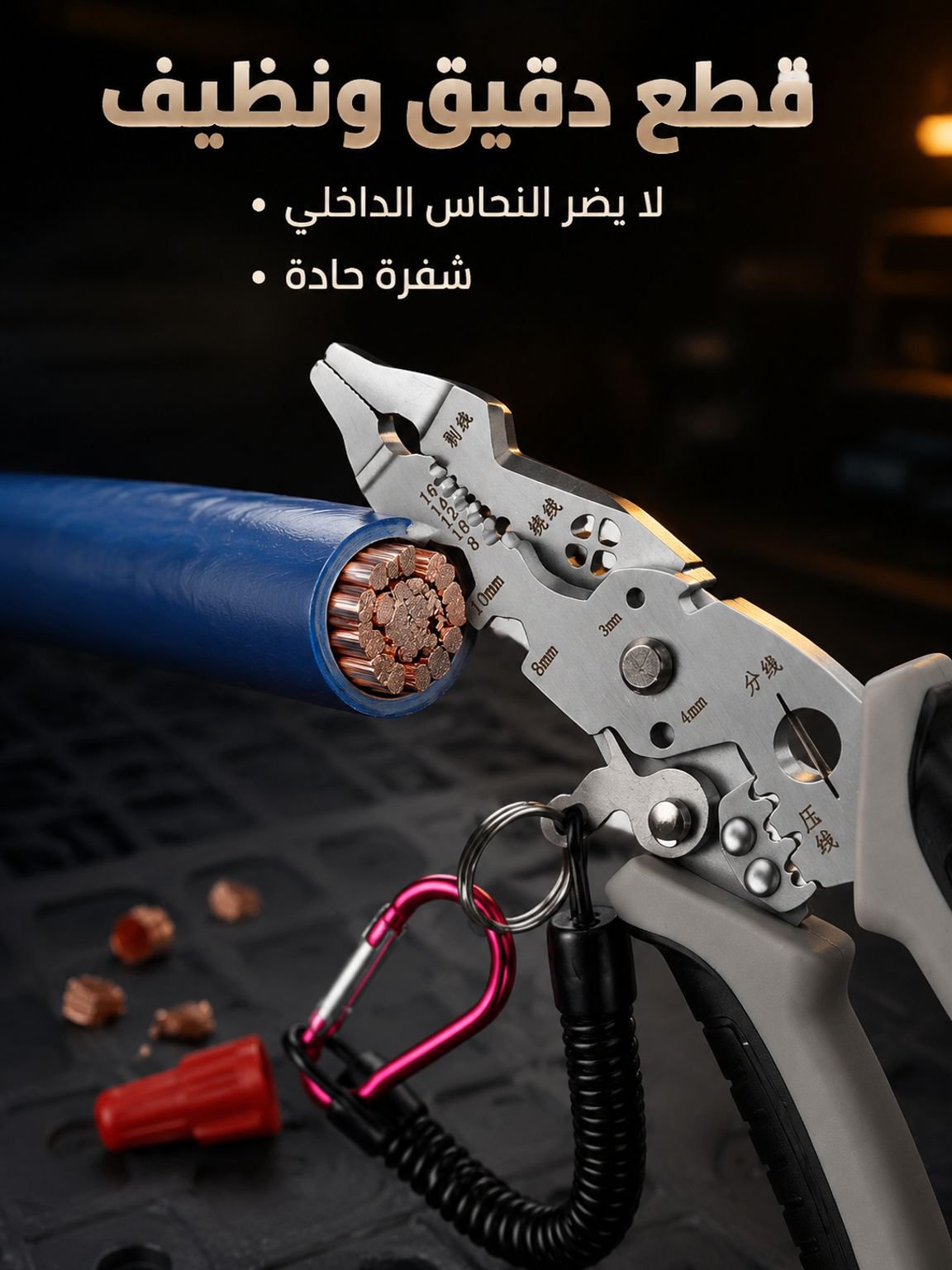 كماشة تقشير الأسلاك متعددة الوظائف