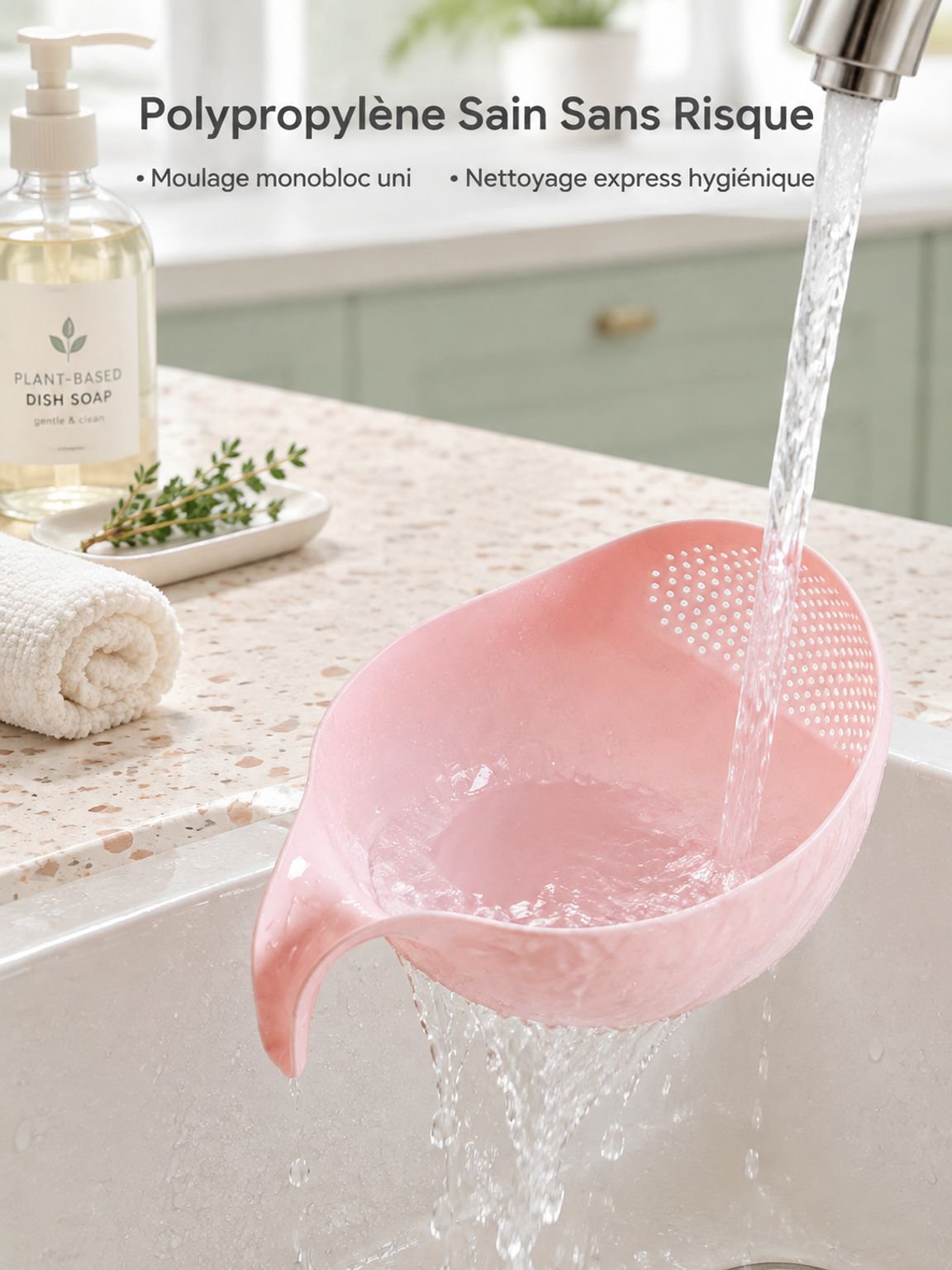 Panier égouttoir multifonction pour riz