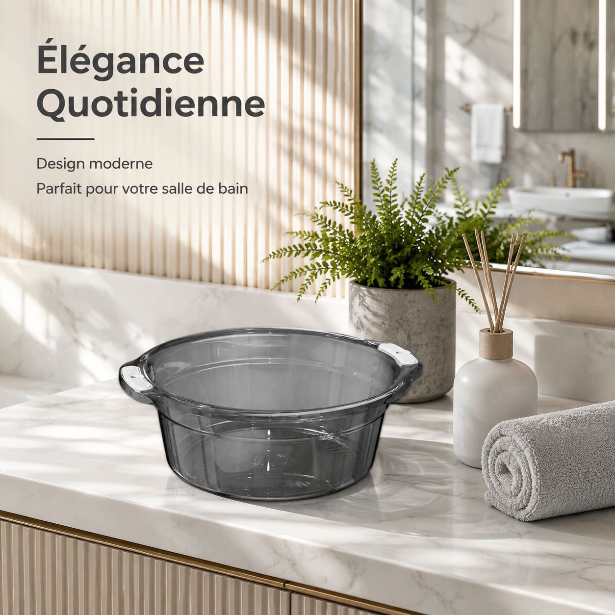 Grand bassin rond pour usage domestique
