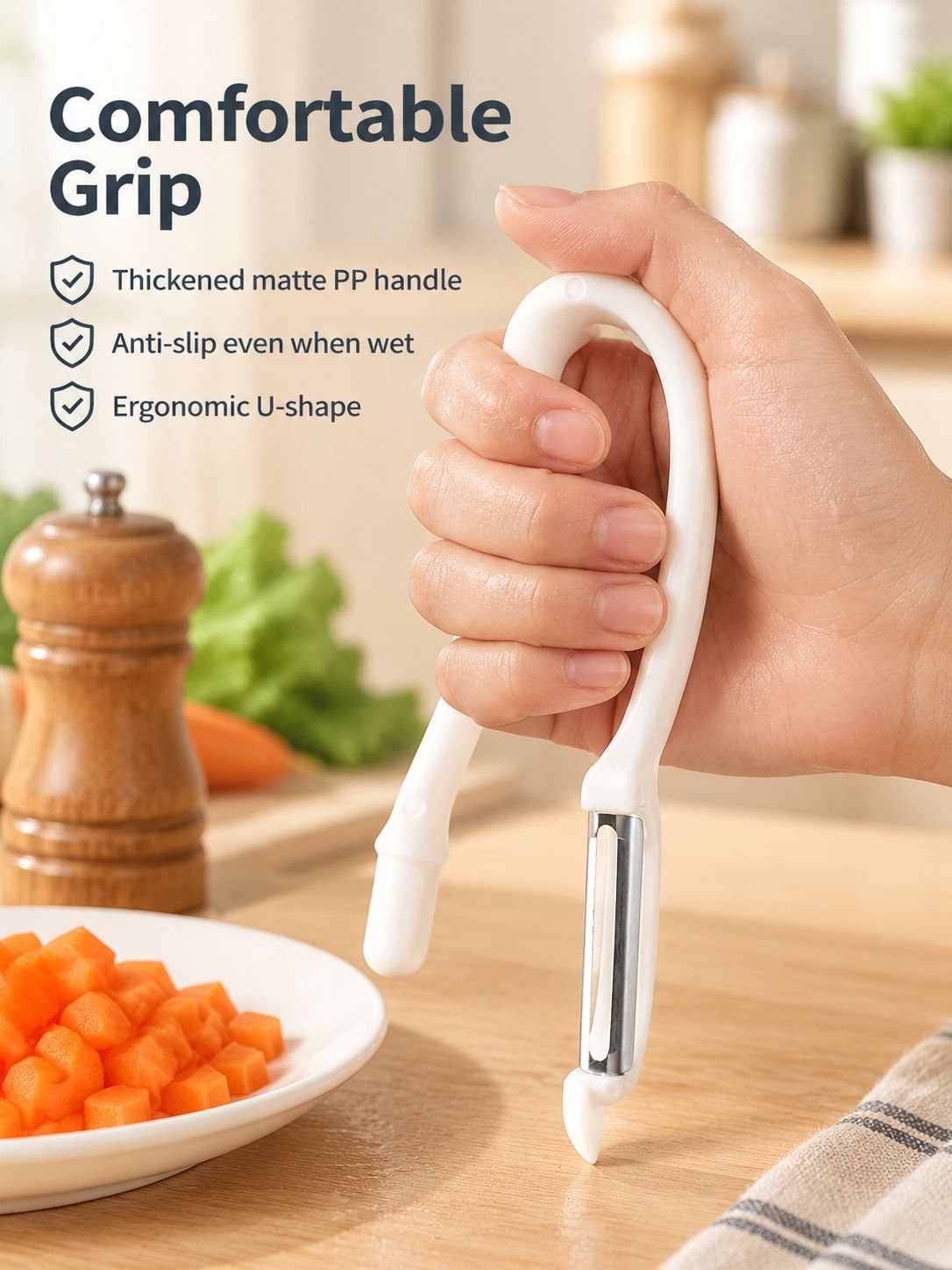 Multi-functional kitchen peeler