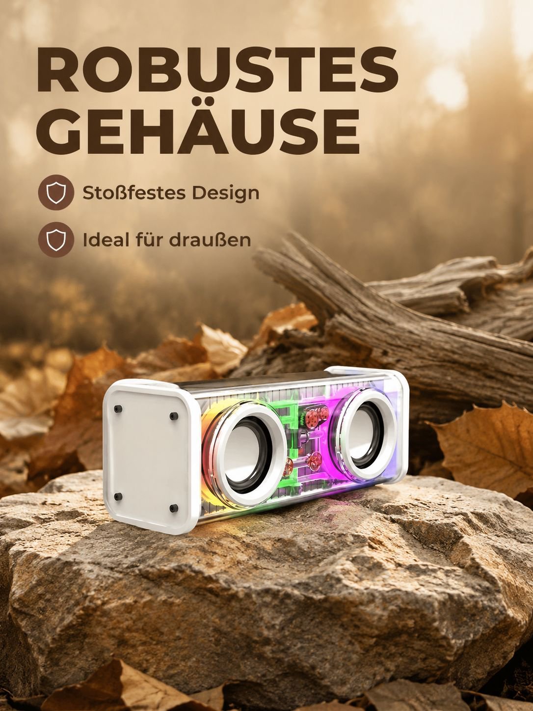 Ultralange Akkulaufzeit Doppel-Sound Mecha Mini-Lautsprecher
