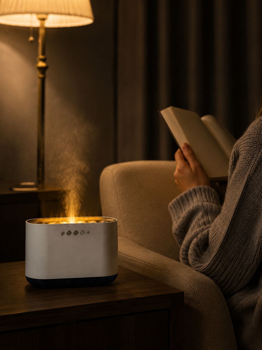 Humidificador silencioso para espacios pequeños