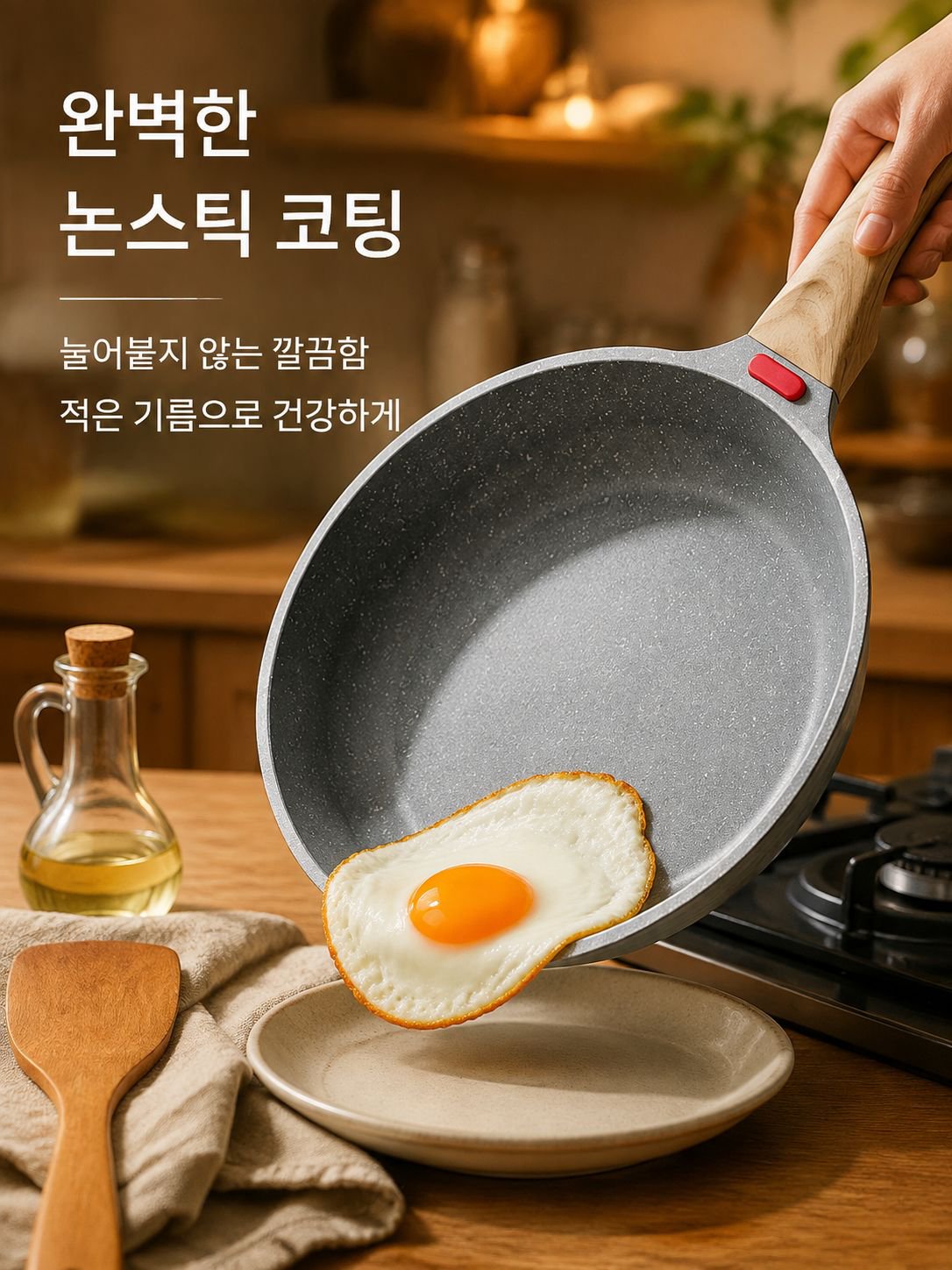 논스틱 알루미늄 합금 프라이팬