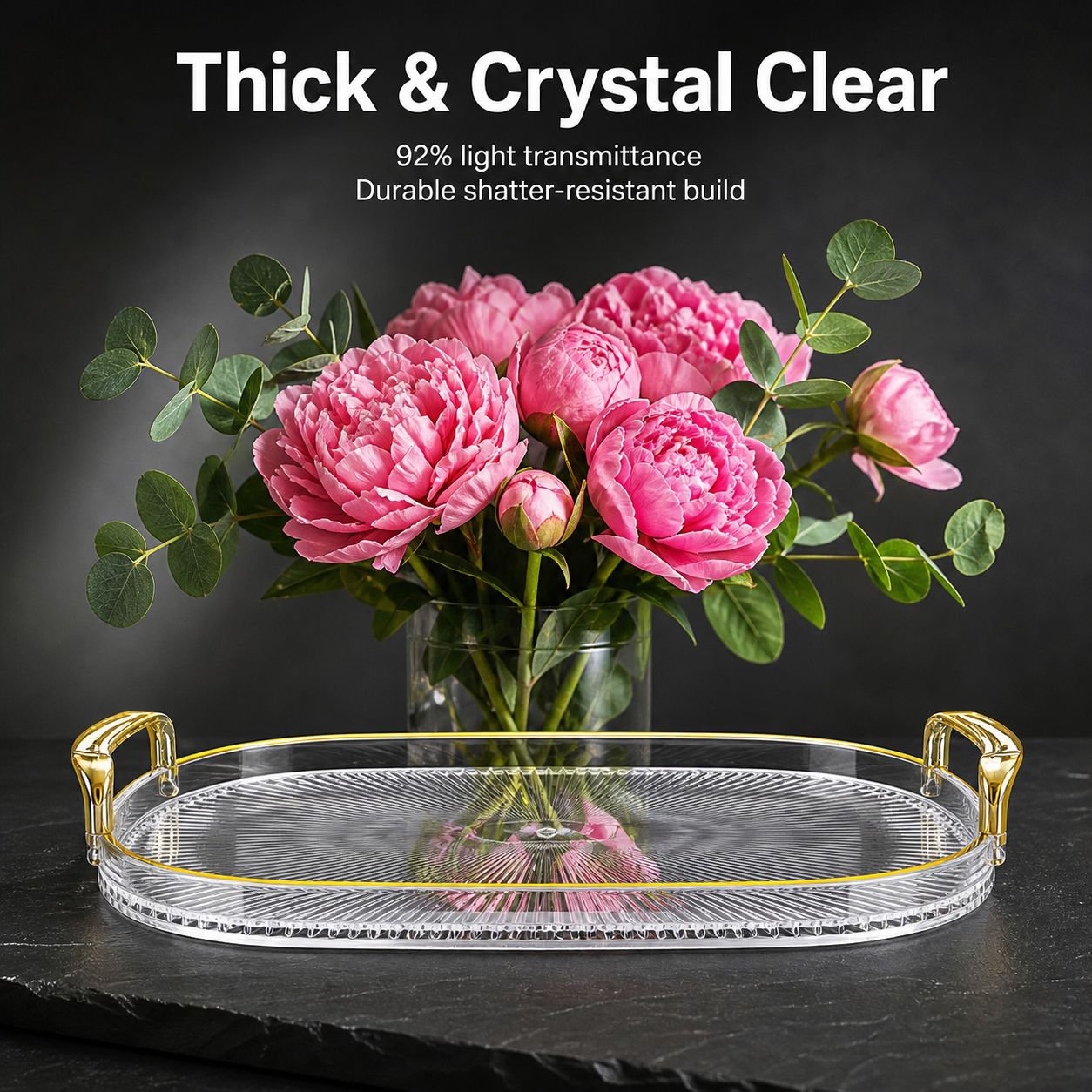 Double Handle Round Tray