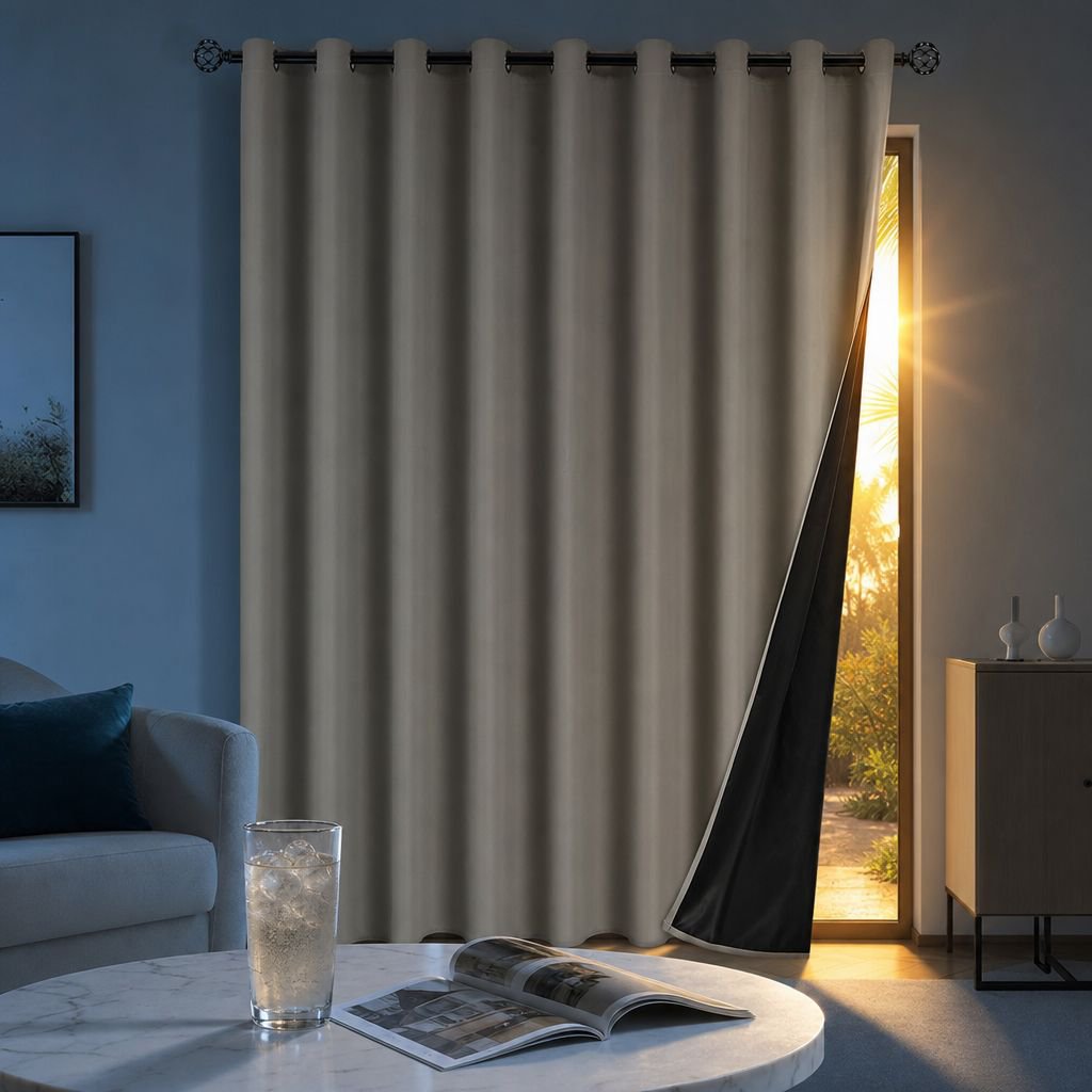 Rideaux occultants Spring Yafang, protection contre la chaleur et les UV