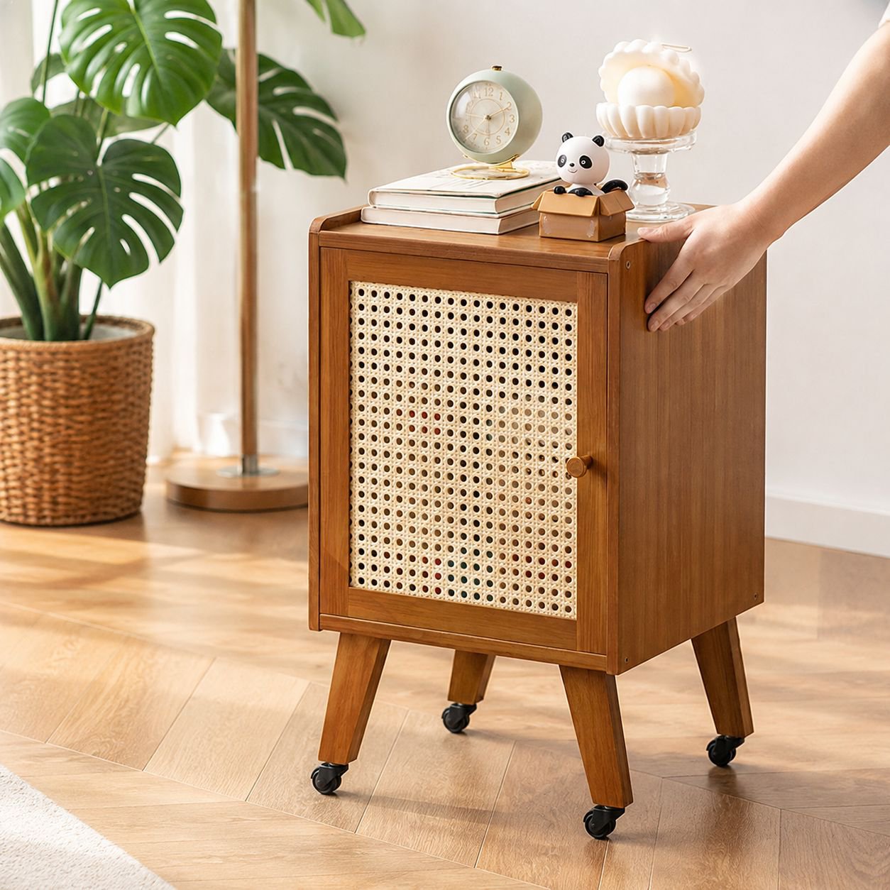 Bedside table rack small cabinet simple modern storage cabinet home bedroom rental room simple child