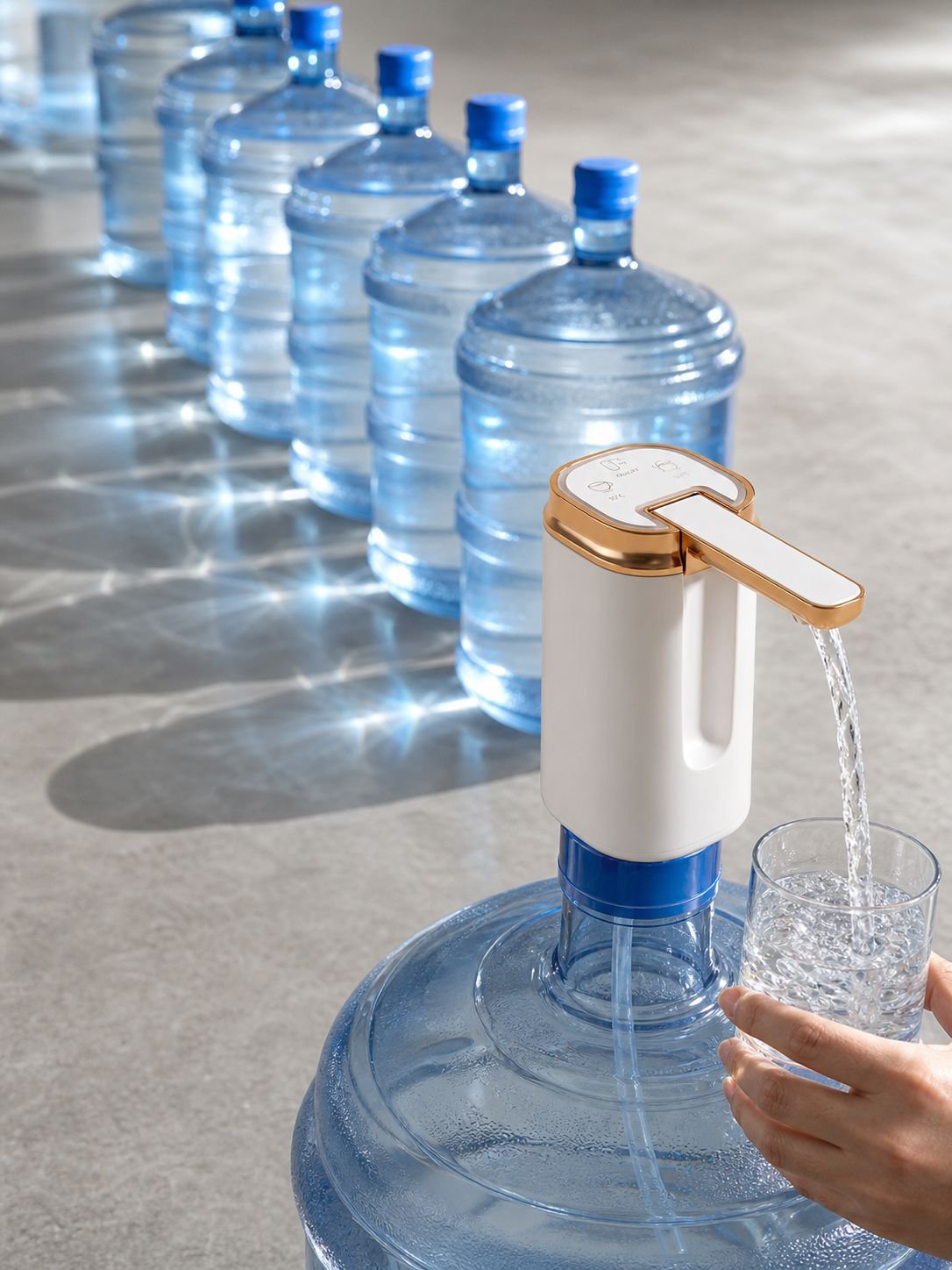 Easy-to-use electric water pump for office