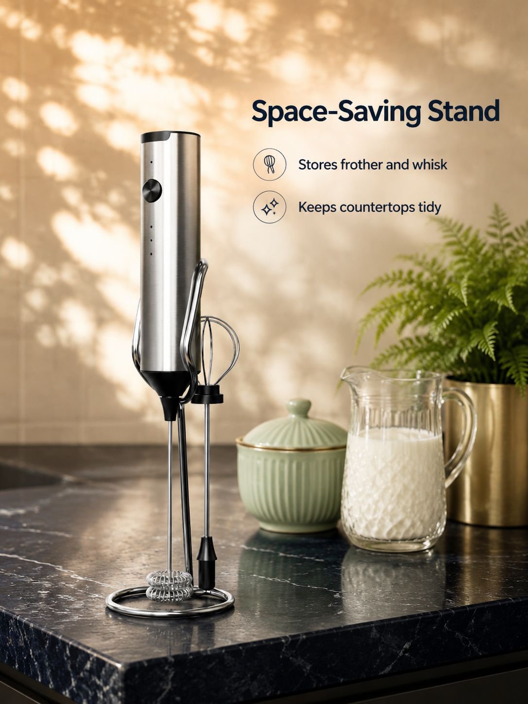 DIY smart milk frother making latte art
