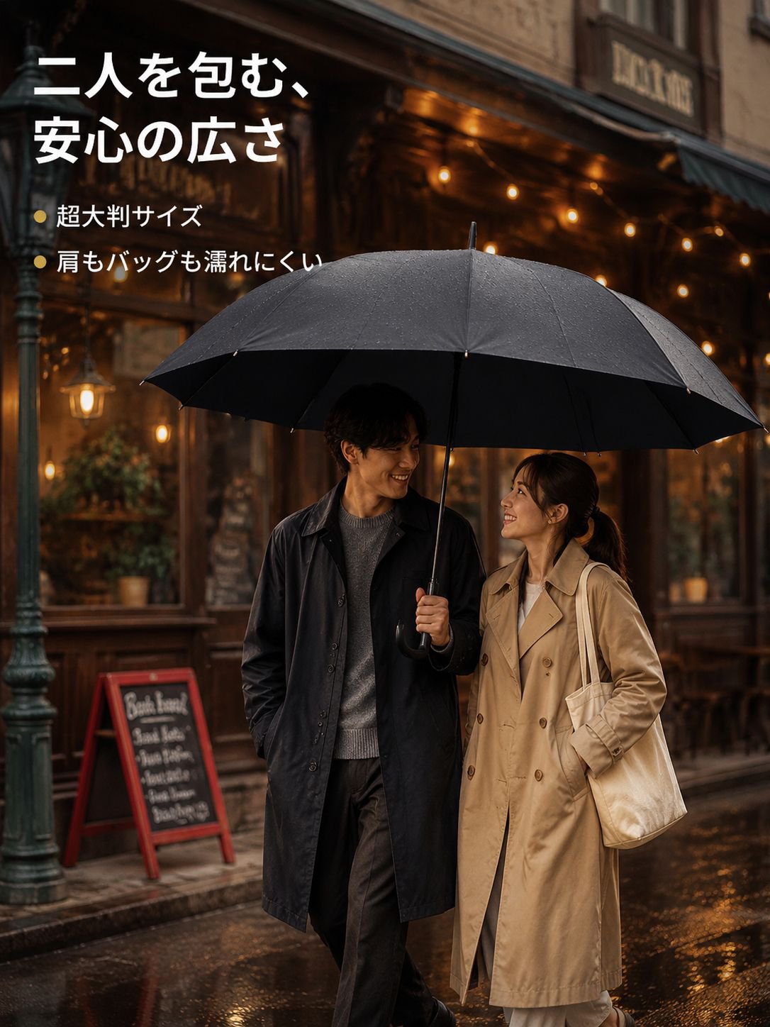 工場直販 大型ダブル日傘 強化24本骨 防風・防紫外線 晴雨兼用自動傘