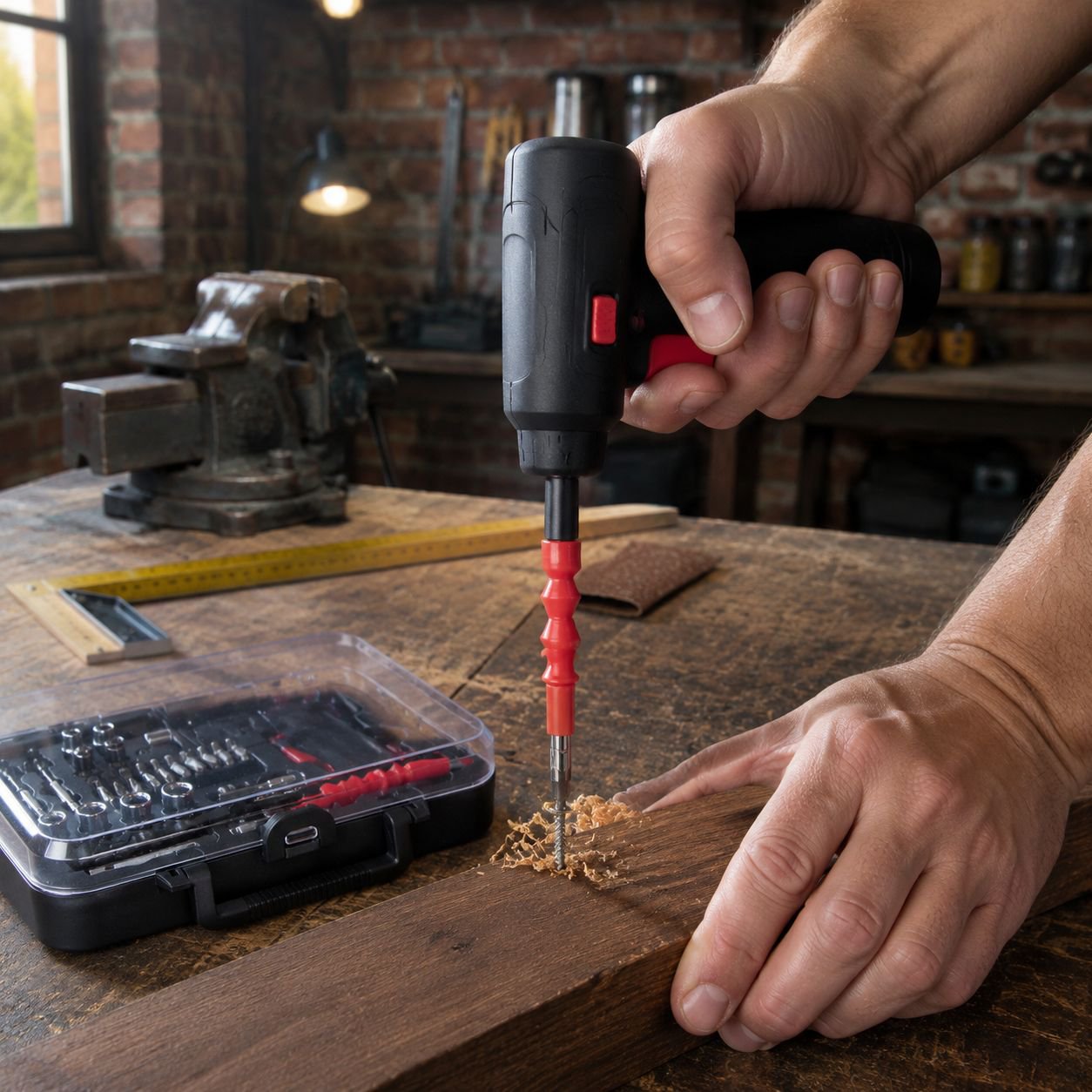Portable Multifunctional Household Lithium Electric Drill Tool Set