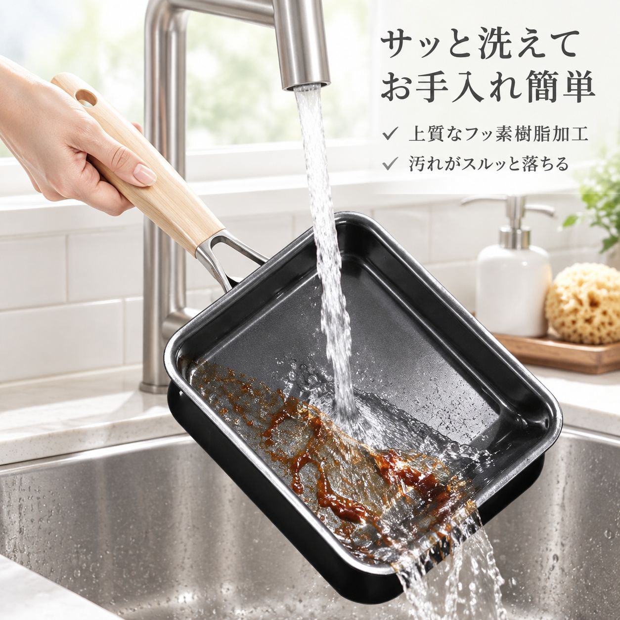 小さな四角いフライパン