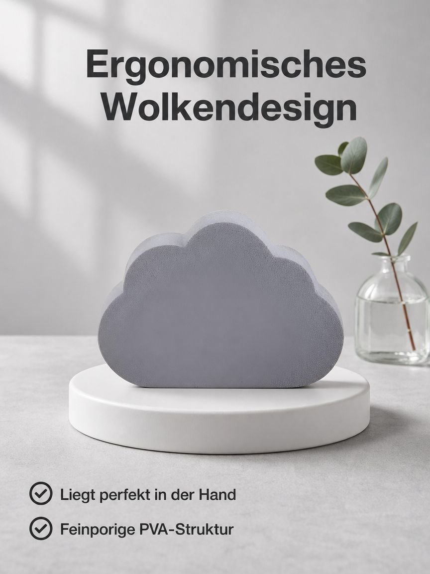 Küchenspülbecken-Antikalk-Reinigungsschwamm, Cloud PVA Super-Absorptionsschwamm