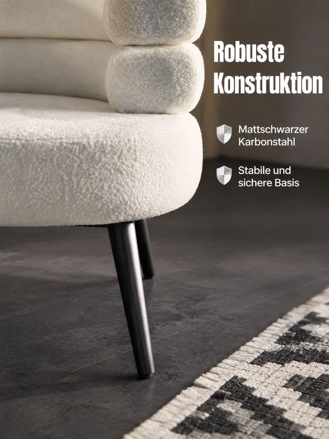Bequemer Einzelsessel mit stabiler Konstruktion und angenehmer Sitzfläche