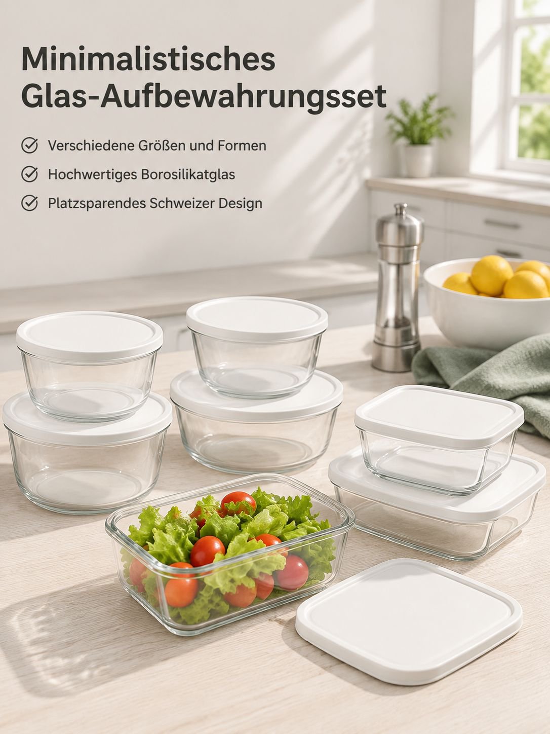 Hitzebeständiges Glasgeschirr, die gesunde Wahl zum Kochen