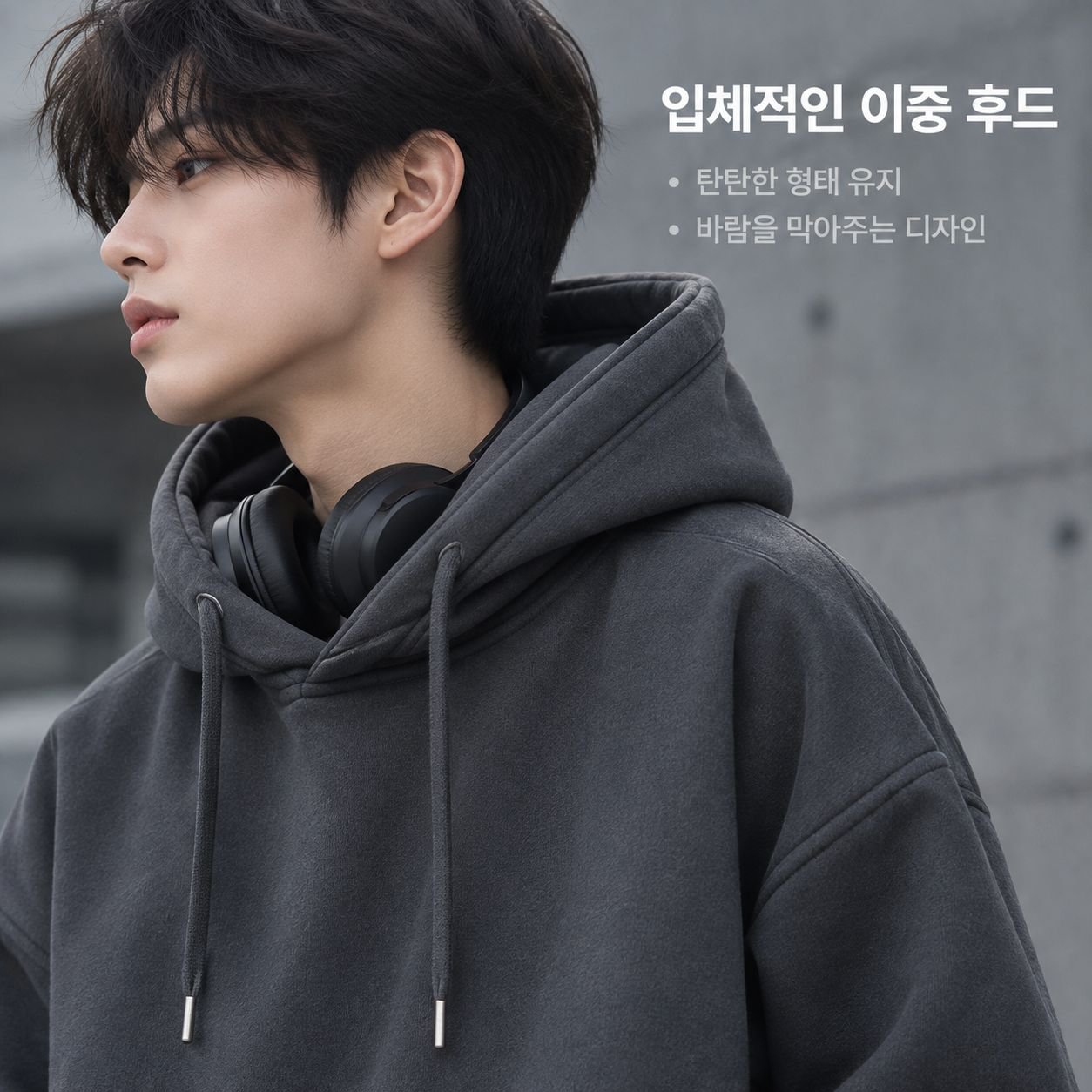 학생용 후드티 캐주얼 코디
