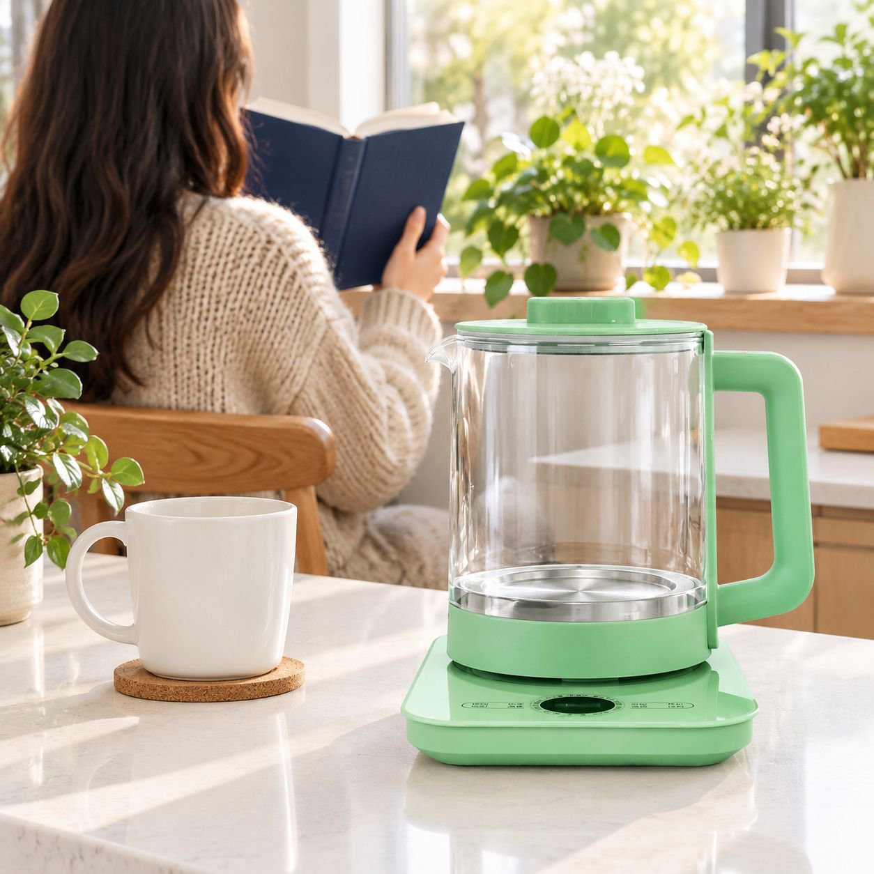 Multifunctional kettle preparing nutritious soup