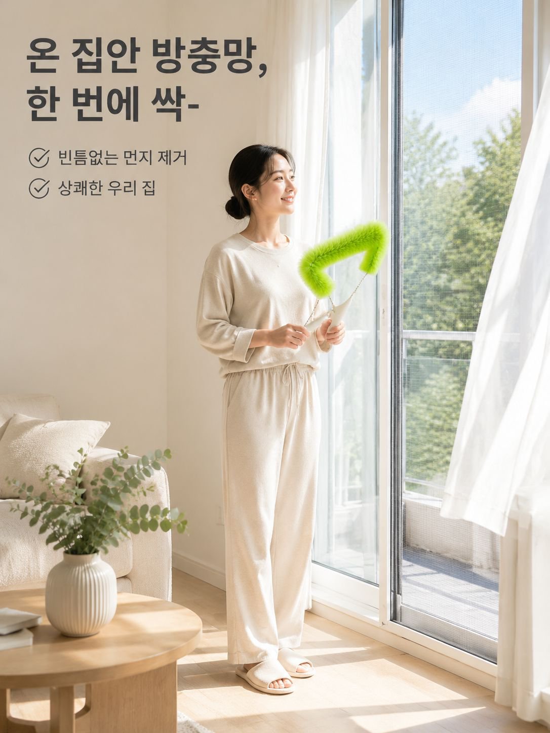 고층 창문 청소 도구