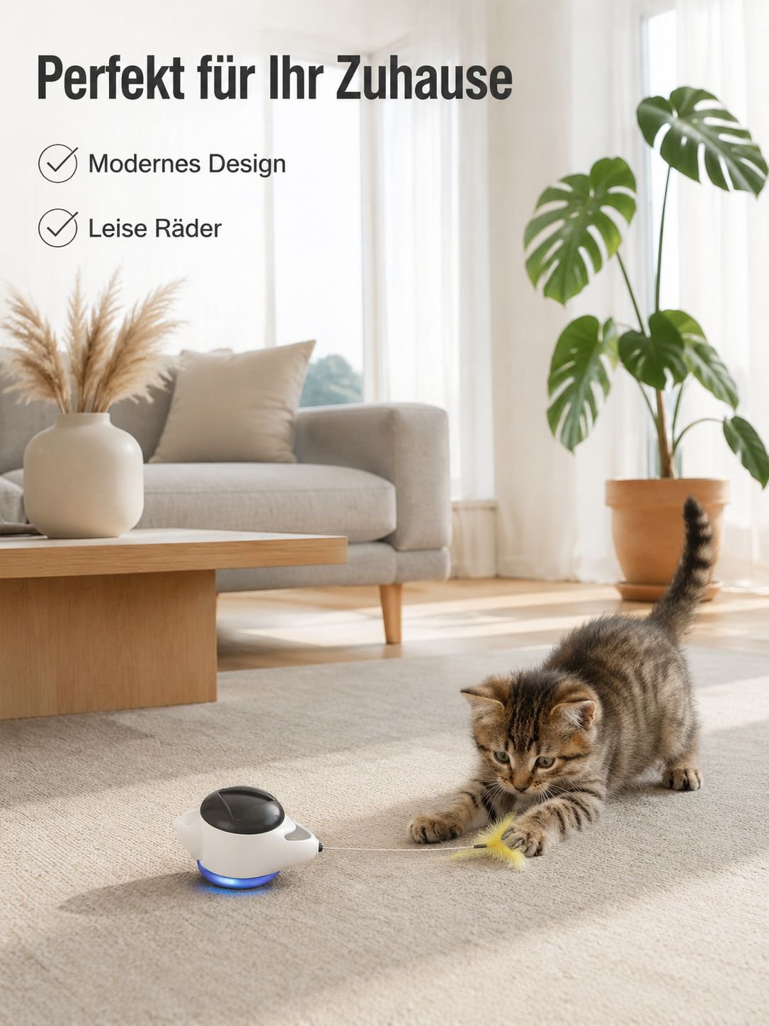 Intelligentes interaktives Katzenspielzeug