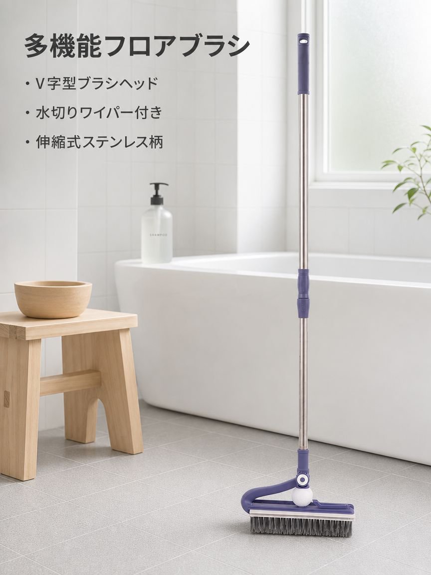 すき間専用フロア掃除ブラシ