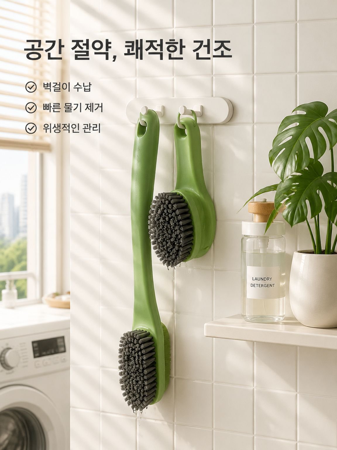 다기능 배색 부드러운 청소 브러시 세탁 브러시 신발 브러시 가정용 털 빠짐 없음
