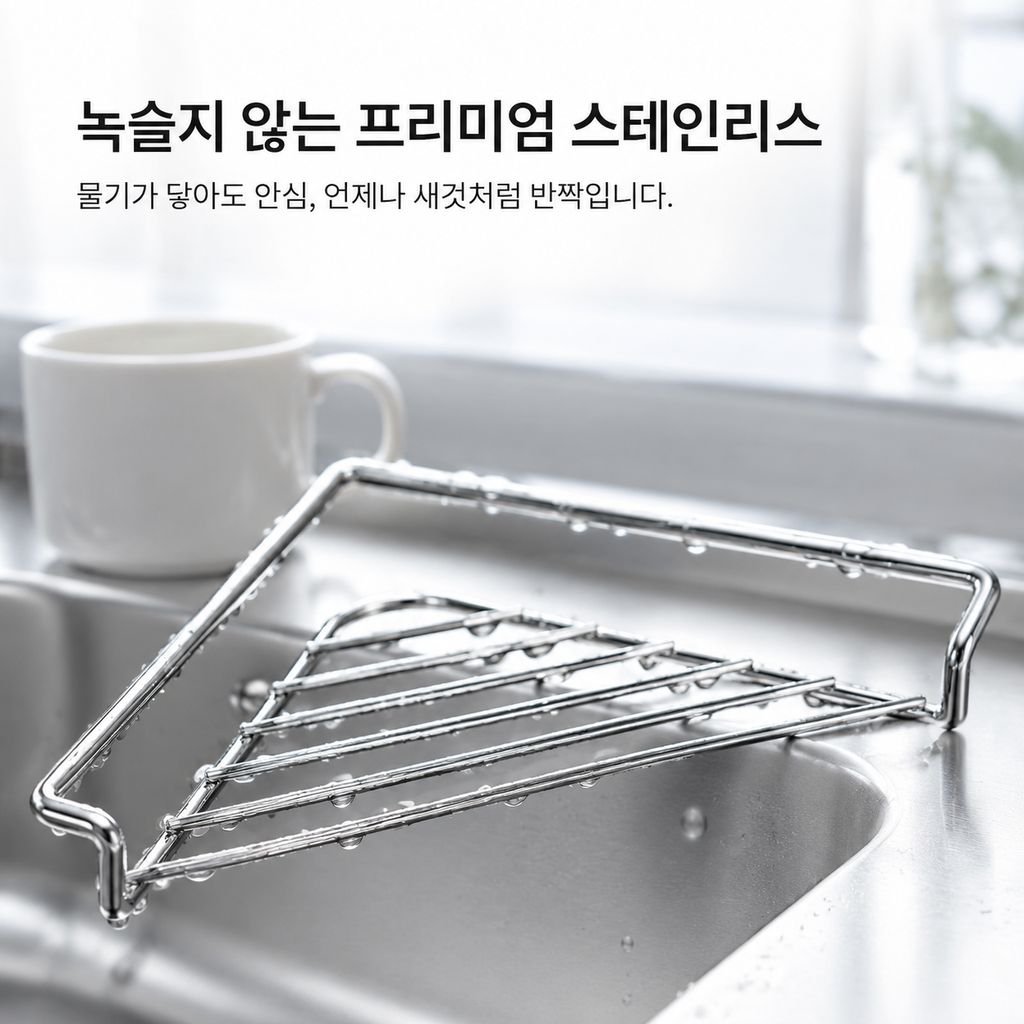 스테인리스 싱크대 배수 바구니 다기능 주방 야채 세척 및 식기 정리대