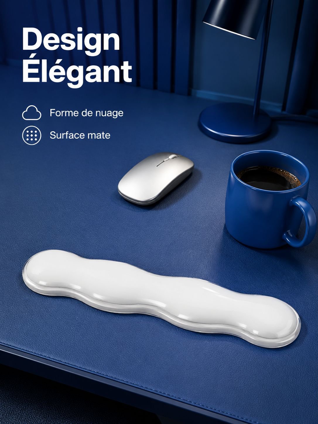 Repos-poignet en silicone pour clavier