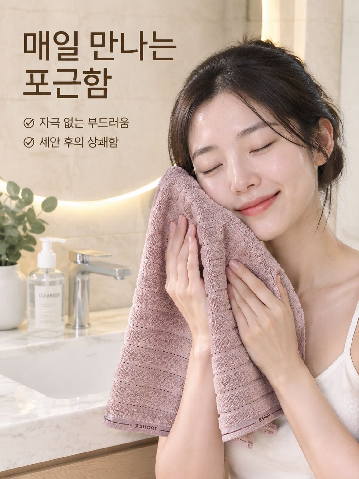 가정용 순면 도톰하고 부드러운 타월