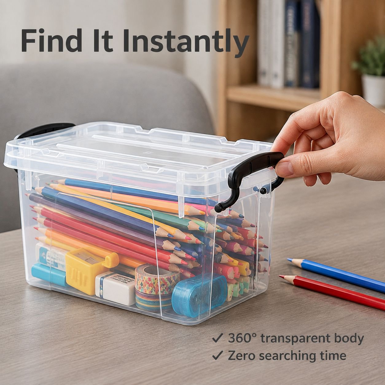 Large Lidded Clothes Storage Box