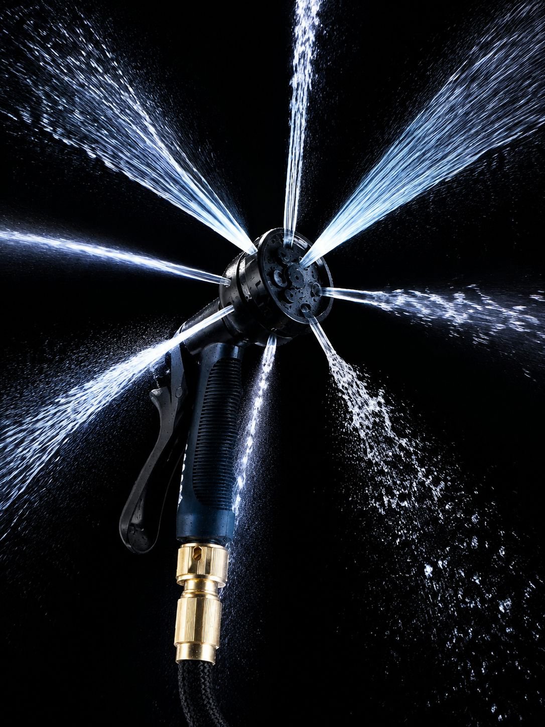 Pistolet à eau haute pression en plastique pour le lavage de voiture et de jardin, tuyau d'arrosage 
