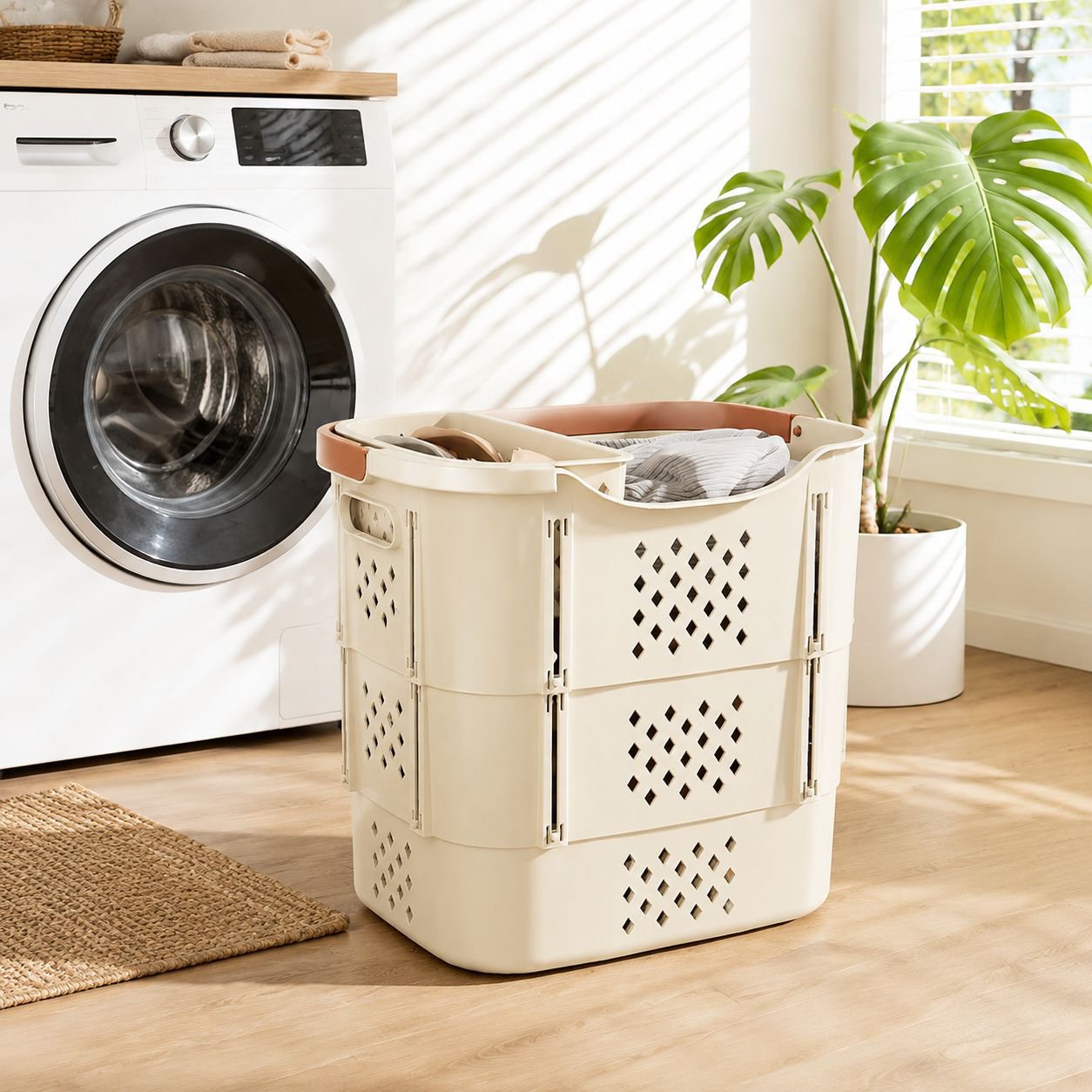 Multifunctional Stackable Clothes Organizer Basket