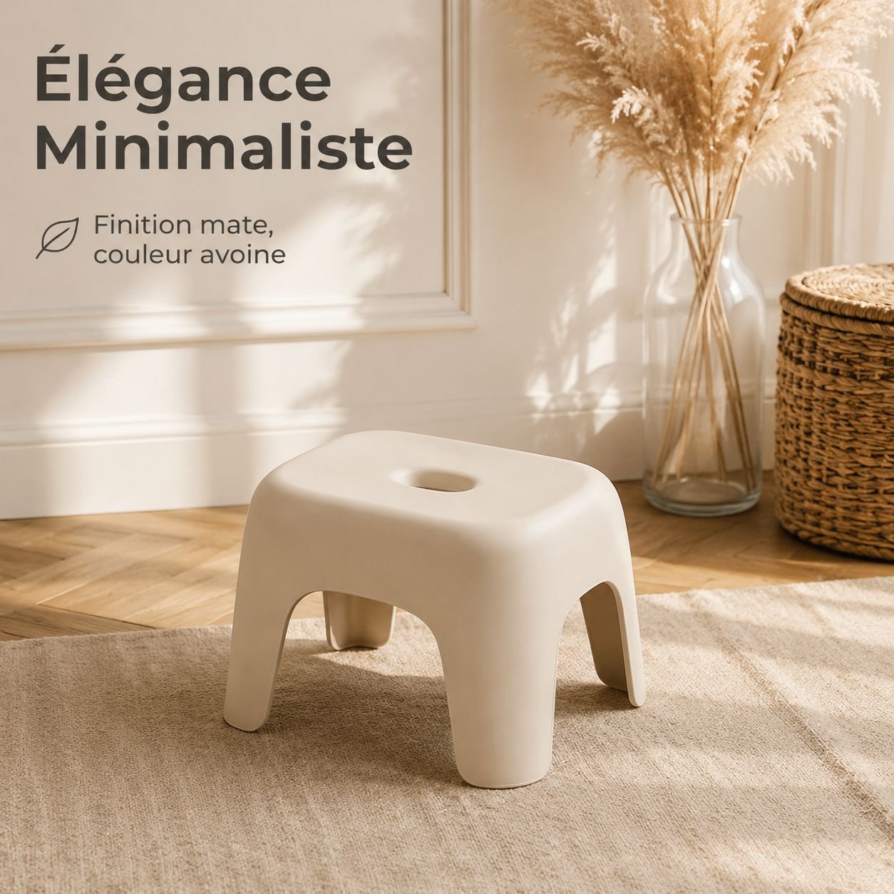 Tabouret multifonction en plastique antidérapant