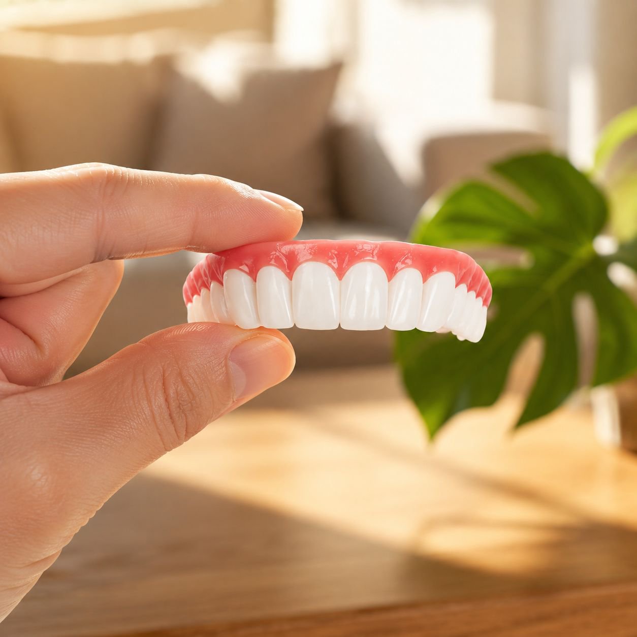 Exquisite Portable Denture Case – Gentle Care for Oral Health